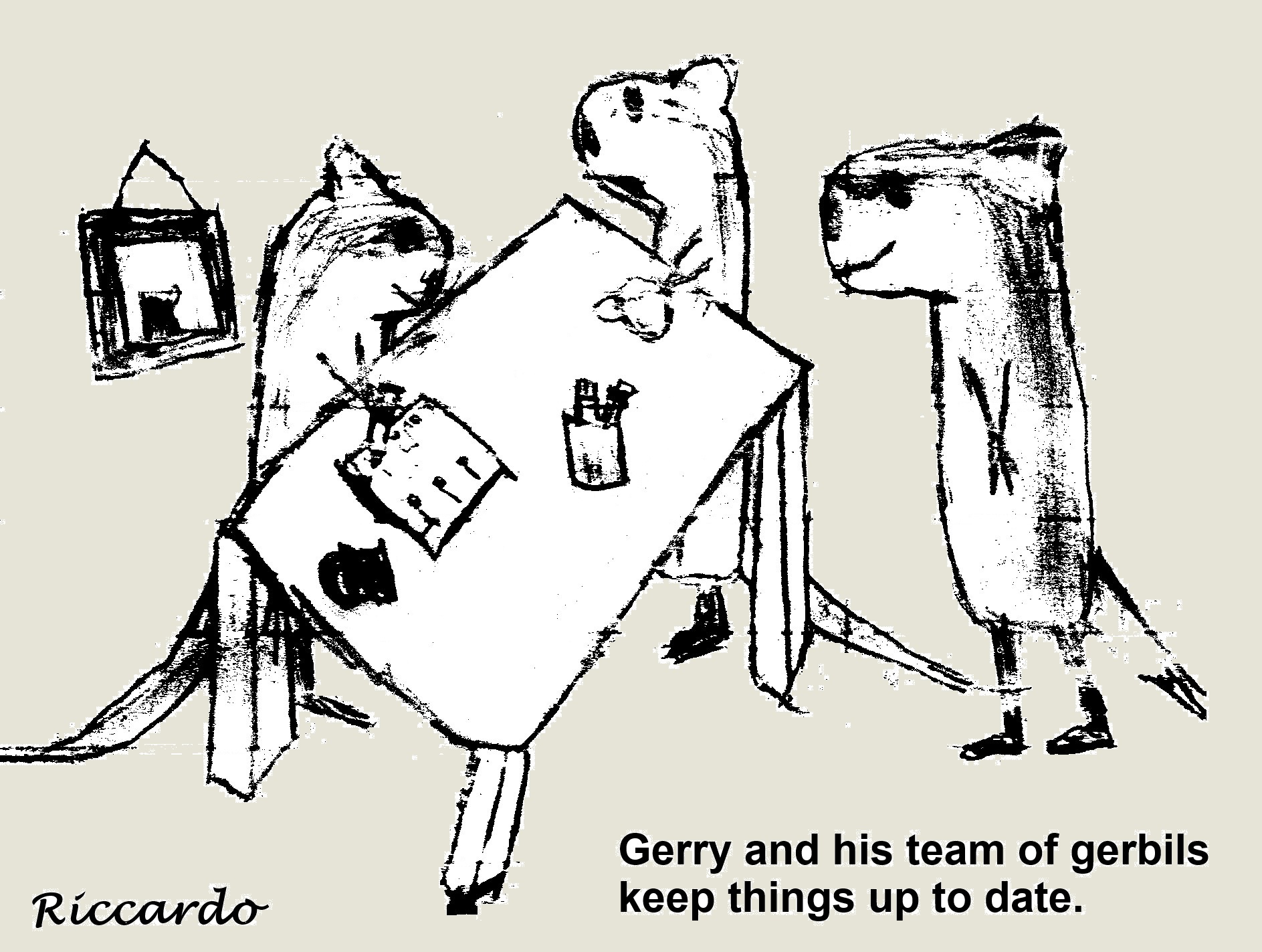 Gerbils Working